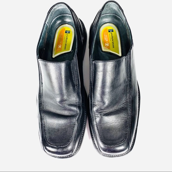 Dockers Loafers Slip on Pro Style Leather Black 9 - Picture 3 of 6